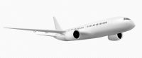 3d white plane flight isolated vector travel icon png. Realistic render of jet on transparent background. Airline commercial mockup for international fly on holiday. Charter aircraft blank template